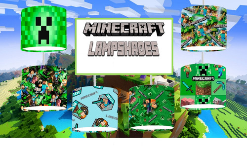 Minecraft lampshade 20cm 30cm - minecraft,