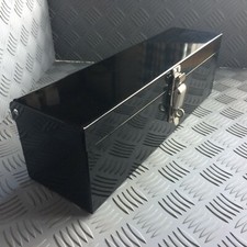 Tractor Tool Box, Black, Metal, Massey Ferguson, John Deere, JCB, Fordson.