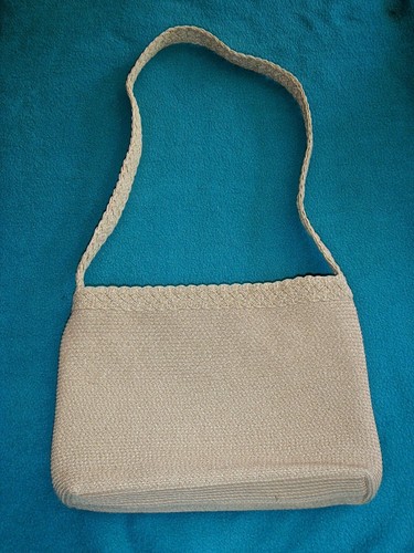 Talbots beige woven small - talbots,