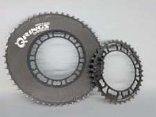 Rotor Qarbon Q-Rings 110 BCD 53-36 Carbon Chainrings - Good Condition