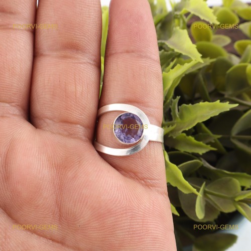 925 silver round - 925, iolite