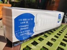 The Sight Plus Emergency Light 2W LED bulkhead with Emergency Exit Sign