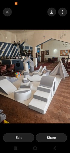 White soft play equipment - play,