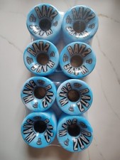 Wave Ratz Roller Skate 65mm 78a Marble Wheels Airwave ATOM Hyper Set of 8 Blue e