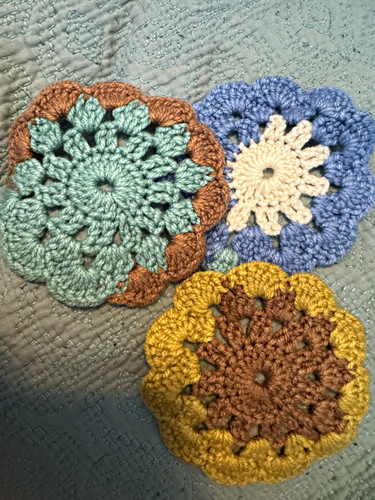 Handmade crocheted flower - handmade,