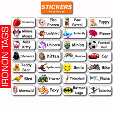 Custom Name IRON ON Labels