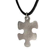 Jigsaw Piece Autism Pewter Pendant