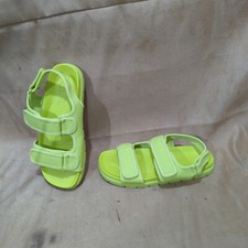 Zara Green Flat Track Sole Sandals UK 3 size
