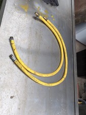 2x Commercial  1/2" DOMESTIC GAS COOKER / OVEN HOSE STRAIGHT BAYONET 1200mm