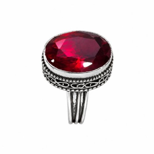 Red garnet hydro gemstone - red,