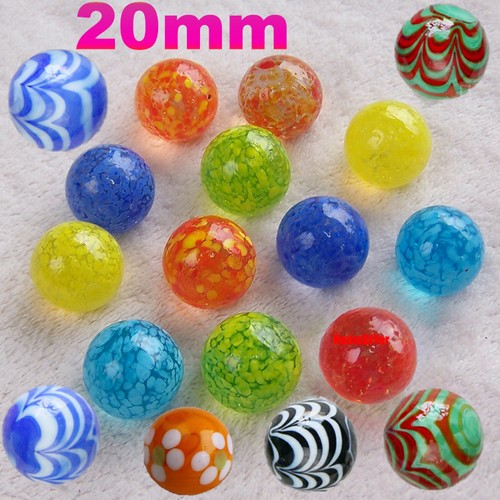 20mm colour glass - 20mm, marbles