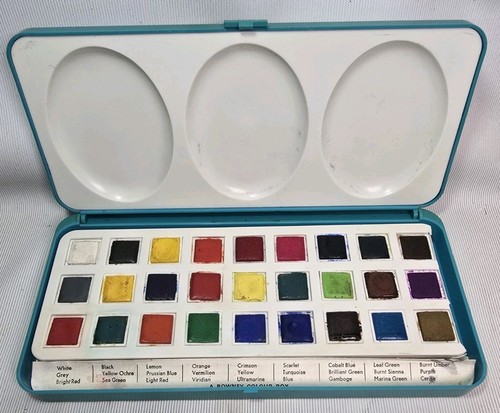 Vintage rowney watercolour set - rowney,