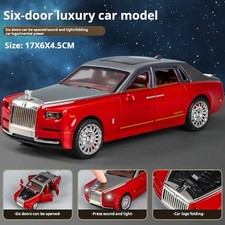 1:32 Rolls-Royce Phantom Diecast Model Car Toy Zinc Alloy Sound Light Gift Box