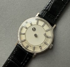 VACHERON CONSTANTIN - LECOULTRE "GALAXY" 14K Gold Mystery Dial Gents Watch c1957