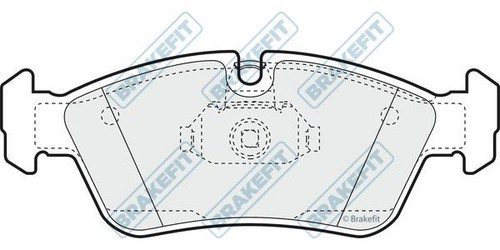 Apec front brake pad set - set, for