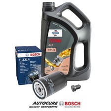 FOR AUDI TT 1.8L QUATTRO MK1 1999-2006 BOSCH OIL CHANGE SERVICE KIT FILTER & 5L