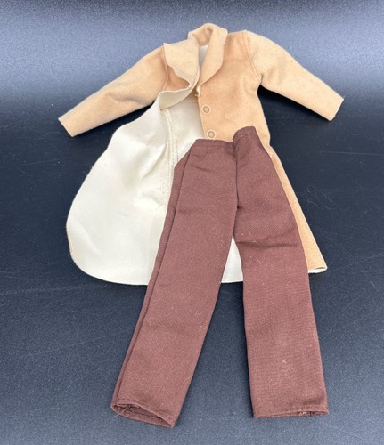 Vintage doll outfit tan - coat, &