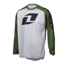 ONE INDUSTRIES ATOM ICON GREY / GREEN MOTOCROSS MX MTB BIKE CYCLE JERSEY