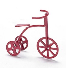 Dolls House Red Bike Child's Tricycle Miniature 1:12 Nursery Toy Shop Accessory
