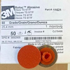 Qty:50 3M 977F 1” 60 Grit