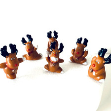 6 x RUDOLF RED NOSE REINDEER