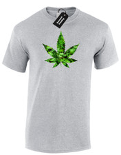 CANNABIS DOUBLE MENS T-SHIRT