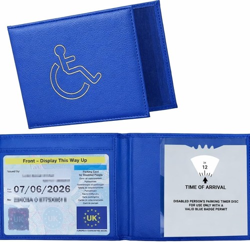 Genuine leather disabled - genuine, blue