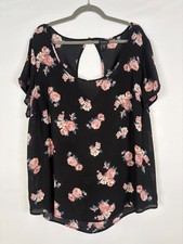 Torrid Top Womens 3X 3 Black