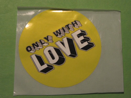 Sticker only with love brewing - with,