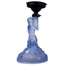 An Art Deco maiden art glass