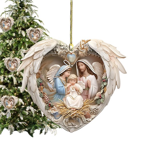 Nativity scene ornaments - nativity,