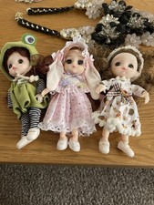 1/12 BJD Resin Collectible Cute Ball Jointed Dolls X 3 Frog Outfit