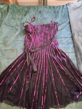 ???LADIES Black and Pink mix sleeveless dress size 20 by Roman Originals