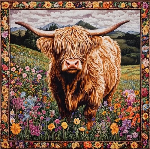 Highland cow printed count - cow,