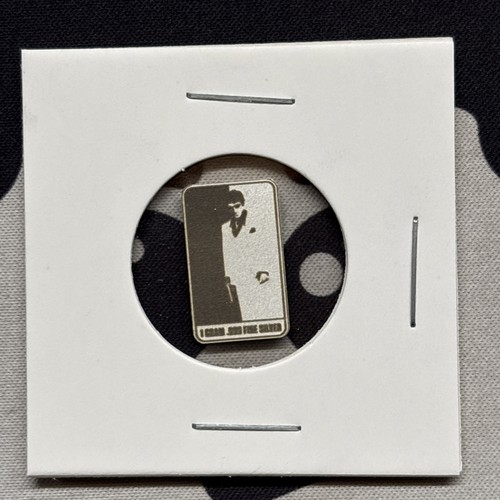 1gram 999 silver scarface bar - 1gram,