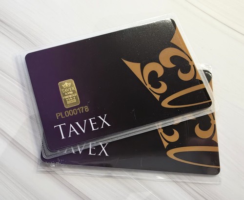 Tavex 25g gold bar assay - 0.25g,