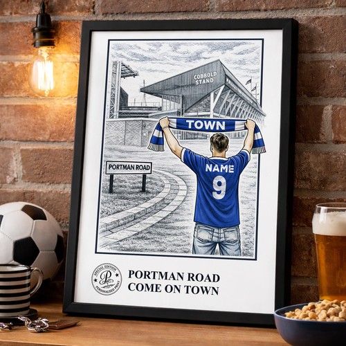 Personalised ipswich football - personalised,