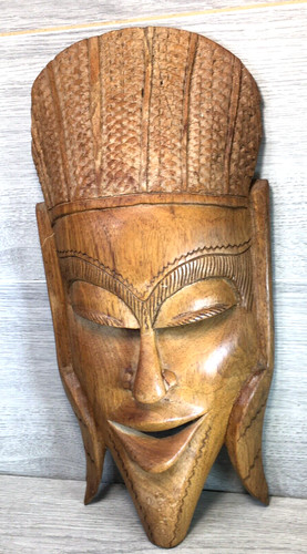 Wall mask tribal hand carved - mask,