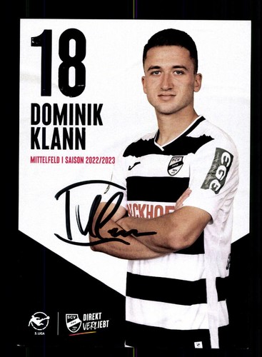 Dominik klann autograph card - autograph,