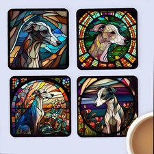 Pet Dog Coasters, Stained