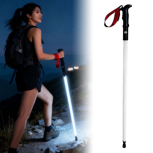 Light hiking trekking poles - light-up,