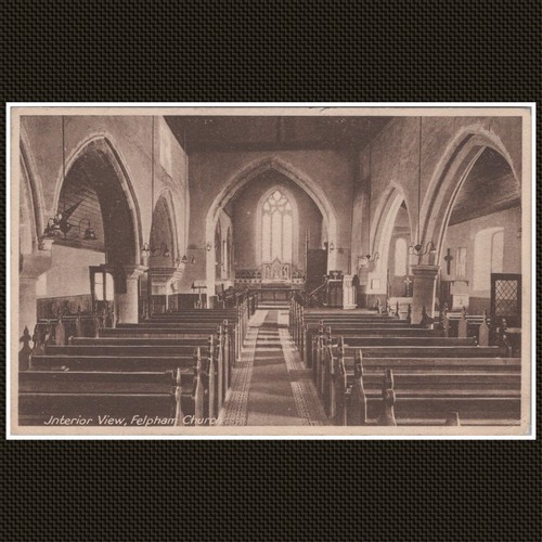 Interior view felpham church - view,