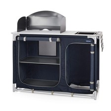 Campart KI-0753 Outdoor Camping Kitchen – Sink and Windshield included –