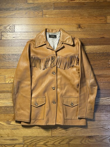 Vintage 50s 60s fringe - 60s, leather