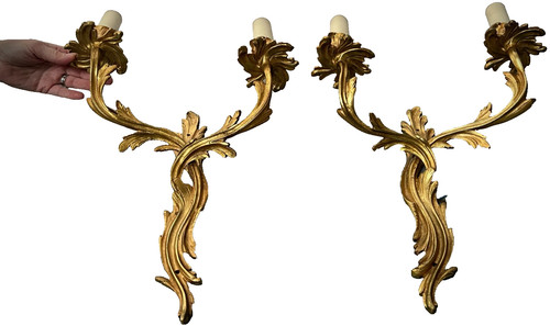 Antique french bronze candle - french,