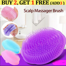 Hair Scalp Silicone Massager Brush Massaging Shampoo Brush Shower Cleaner Tool
