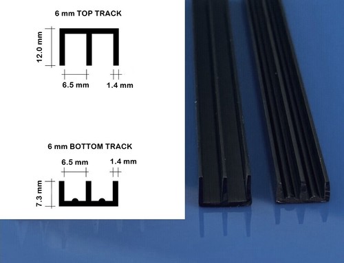 Glass runners track - track, 2.44