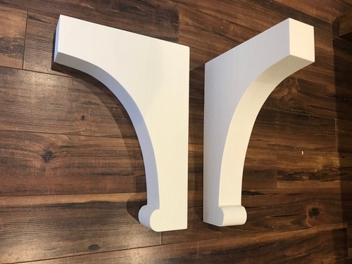 Pair wood corbels large - pair,