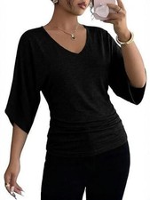 Women summer ruched tunic 4 - women, 3/4