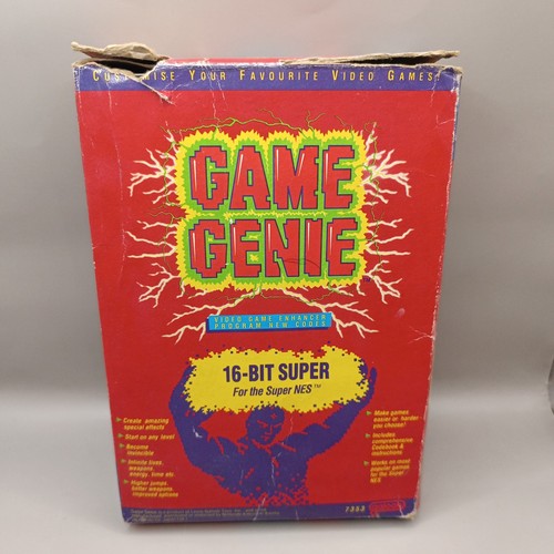 Game genie snes super nintendo - super,